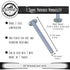 DCT Tee Bolt Set – 20 Pack 2-1/2in T Bolts for Woodworking, T Track Bolts, 1/4in 20 Thread