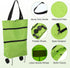 66lb MECCANIXITY Folding Shopping Bag with Wheels Reusable Collapsible Grocery Cart Foldable Trolley Bag Rolling Duffle