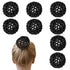 Gtziqa 8 Pcs Bun Cover for Hair, Crochet Ballet Hair Net, Invisible Elastic