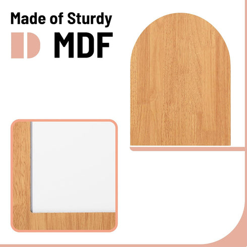 Mr. Pen Dry Erase Board 16" x 12", Wooden Frame, Boho Design, Small White Board for Kids and Students
