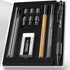 Four Candies 1.3mm Mechanical Pencil Set with Case, Heavy Duty Outdoor Carpenter Pencil with 24 Refills