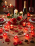 G40 25Ft 27 Bulbs, Valentines Day Red Globe String Lights, Outdoor Valentines Day Decorations Lights with Incandescent