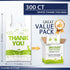 11''x6''x21'' 300PCS YoYoRain White Thank you T shirt bag, Grocery shopping bag Reusable and Disposable Supermarket Bag