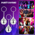 50 Pcs Mini Mirror Disco Ball Keychain - Bulk 70s Disco Party Favors for Graduation Supplies and Birthday