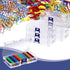 Dcocdeely 25 (25) Pcs Plastic Crayon Box with Lid, Clear Crayon Organizer Crayon Holder Case Crayon Storage Containers
