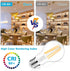Ascher 60 Watt Equivalent, E26 LED Filament Light Bulbs, Warm White 2700K, Non-Dimmable, Classic Clear Glass, 6-Pack