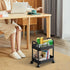 Generic 2 Layers Plastic Rolling Cart, Multi-Functional Storage Rack with Handle, Movable Storage Organizer