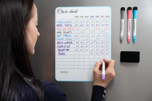 Chore Chart for Kids and Adults, 14x11 inch Magnetic Chores Chart for Kids, Chore Board, Chore List