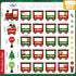 Weekgrat 42 Mindset Pcs Christmas Train Affirmation Station Bulletin Board Decoration Train Motivational Growth Cutouts