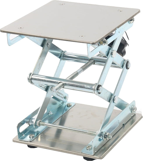 YaeTek Heavy Duty Laboratory Scissor Jack, 6 x 6" Stainless Steel Platform Lab Stand Table