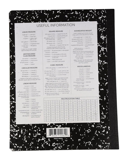 School Smart Stiff Picture/Story Composition Book, 100 Sheets, 9-3/4" x 7-1/2"
