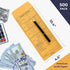 Volcora 500 Pack Cashier Envelopes, Self Adhesive Cash Deposit Envelopes for Retailers, Brown Kraft Money Envelopes