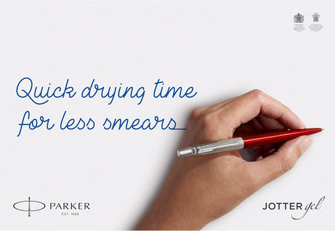 Parker Jotter Gel Pen, Stainless Steel with Gold Trim, Medium Point, Black Ink