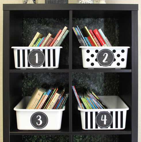 Teacher Modern Farmhouse Numbers 1-36, Repositionable Labels, 4''