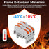 50PCS DIN Rail Terminal Blocks Kit, Universal Compact Lever Wire Connector for Electrical Wires, Detachable Ground