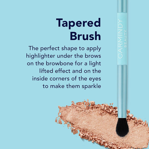 Dual Ended Highlighter Brush, 2 Pack for Versatile Highlighting