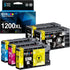 E-Z Ink Compatible Ink Cartridge Replacement for Canon PGI-1200 XL - 5 Pack (2 Black, 1 Cyan, 1 Magenta, 1 Yellow)
