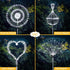 JJGoo 2 Pack Solar Firework Lights, 120 LEDs, 2 Lighting Modes, Waterproof for Garden, Party, Wedding, Cool White