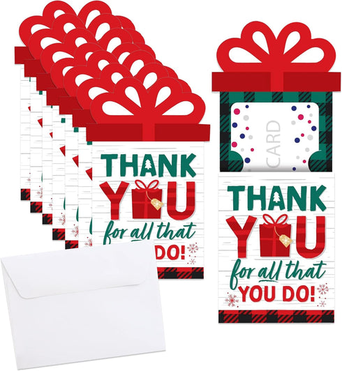 Big Dot of Happiness Holiday Thank You - Christmas Appreciation Money and