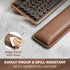 GLENCREAG Ergonomic Keyboard Wrist Rest - PU Leather Cushioned Support for Typing & Gaming, Comfortable Contoured