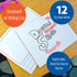Flipside Products 9" x 12" Two Sided Dry Erase Story Board, Lined for Kids Writing and Drawing, Pack of 12