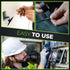 Black Electric Tape 10 Pack - 3/4 inch x 66ft PVC Electrical Insulating Tape, Waterproof, U/L Approved