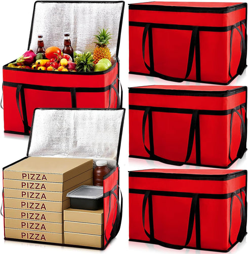 Maxcheck 6 Pcs Insulated Bags for Food Delivery XXXL Large Capacity Hot
