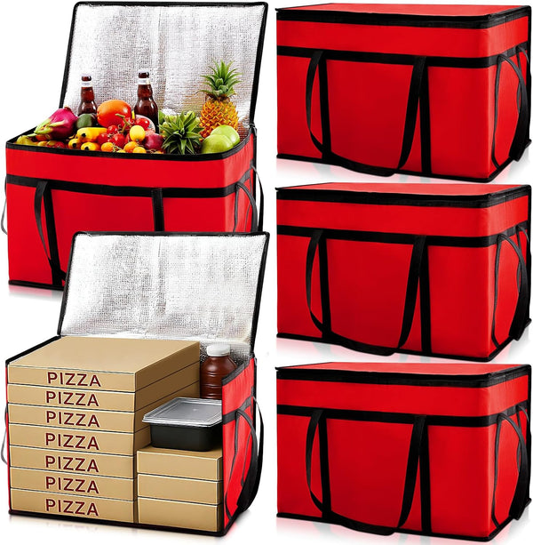 Maxcheck 6 Pcs Insulated Bags for Food Delivery XXXL Large Capacity Hot