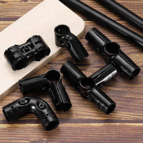 2 1-1/8" 45 2-way uxcell Pcs Structural Pipe Connector, Degree Metal Connectors Corner Pipe Fittings End Rails Clamp
