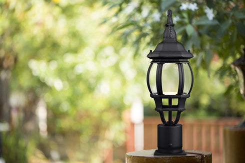 588004 3-Inch Design House Outdoor Pier Mount Base for Post Lights Only, Fits Diameter Light Posts, Weather-Resistant