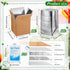 Honoson 2 Frozen Pack Pack Frozen (6'' 5'' 6.5'') Pcs Thermal Insulated Shipping Boxes for Food with Ice and Aluminum
