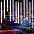 AWQ 16.9 Inch 10 360LED Tubes Meteor Shower Lights Waterproof Falling Rain Drop Christmas Lights Plug in for Indoor