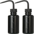 2Pcs 150ml Tattoo Wash Bottle, 5oz Water Squirt Bottle for Succulent Watering, Safety Rinse Tools, Black Washing Bottle