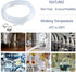 1/2 inch 3/4 inch 1/8 inch 10 Home Brewing and Winemaking Silicone Tubing, ID x OD, Wall - ft, High Temp Food Grade
