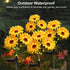 4 Pack echosari Solar Lights Outdoor Waterproof, Sunflower Solar Stake Lights Auto ON/Off Solar Garden Decorative