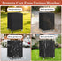 Klmnop 25" 19" 40" AV Cart Cover, Utility Rolling Cart Dust Protection Cover for Metal AV Carts & Media Carts, Foldable