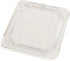 Carlisle FoodService Products Clear Polycarbonate 1/6 Size Universal Flat Food Pan Lid for Catering and Buffets