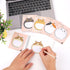 Cobee Cute Cat Sticky Notes, 5 Pack Kawaii Animal Self-Stick Notes, Cartoon Cat Memo Pads, Cute Shapes for Students