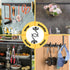6 Pack Black Metal Magnetic Hooks 40lb+ Heavy Duty Strong Magnets for Cruise Ship Walls, Hanging, Tool, Kitchen