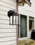 TRANS GLOBE 40455 8" Lighting BK Outdoor Patrician Wall Lantern, Black