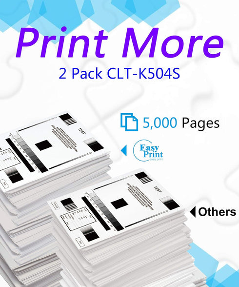 EASYPRINT Compatible k504s Toner Cartridge Replacement for Samsung CLT-504S, Double Black Pack