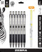 Zebra Pen F-301 Retractable Ballpoint Pen, Fine Point, Black Ink, Stainless Steel Barrel, Plus Yellow Mildliner