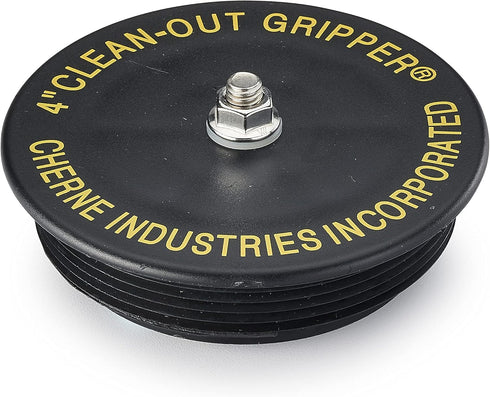 Cherne 270188 Black Gripper 4 in. Mechanical Clean Out Plug