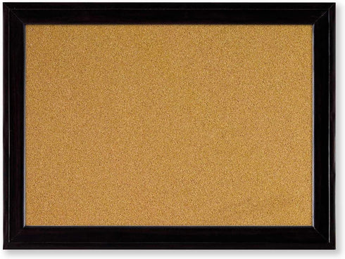 Quartet Home Décor Cork Bulletin Board, Black Frame, 11 x 17 Inches