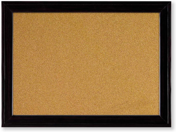 Quartet Home Décor Cork Bulletin Board, Black Frame, 11 x 17 Inches