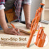 Hiboom 2 Pack Solid Carpenter Pencils with Pencil Cap and 18 Refills, Long Nose Deep Hole Mechanical Pencil Marker, Scribe Tool with Built-in Sharpener for Construction Woodworking Architect (Orange) by Hiboom