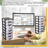 Thyle 2 Pcs Plastic Drawers Organizer, Mini Stackable Storage Organizer Containers for Desktop, Classroom, Black