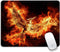 Large Mouse Pad, Cool Fire Phoenix Design - Office Computer Laptop Mouse Pad with Stitched Edges, Non-Slip