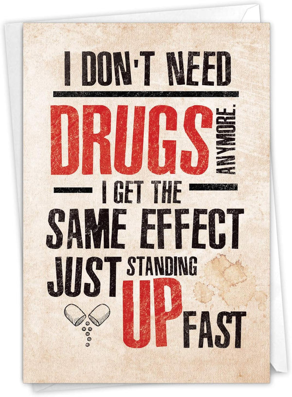NobleWorks Funny Birthday Card - Inappropriate Grown-Up Humor for Hilarious Birthdays - Buyer Discretion Advised