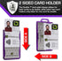 ID Stronghold RFID Blocking Secure Badge Holder - Duolite 2 Card ID Holder, Heavy Duty Hard Plastic